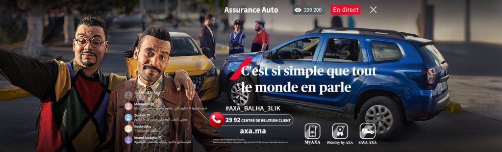 AXA Assurance Maroc Case - Publicis-WBC - publicis wbc maroc - Agence digitale multiservices - Une campagne audacieuse qui redéfinit l’assurance auto au Maroc